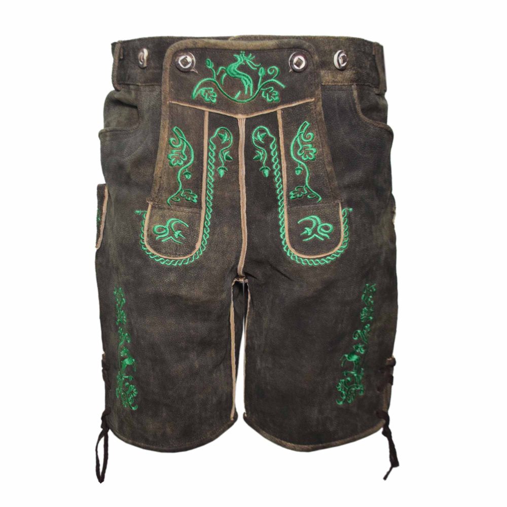 MEN SHORT LEDERHOSEN BUFFALO LEATHER